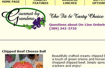 Gourmet by Grandma Website Image
